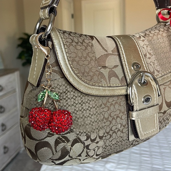 COACH SOHO Brown Signature Canvas Patchwork Hobo Bag - Picture 5 of 15